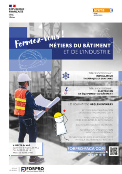A3 Affiche BTP Métier du bâtiment