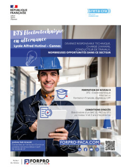 Affiche BTS Electrotechnique