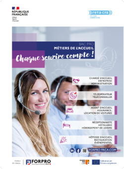 Affiche métier de l'accueil