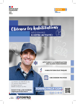 Flyer attestation manipulation fluides frigorifiques